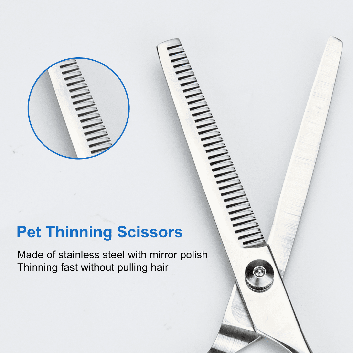 Cat Dog Grooming Shears 4-in-1 Pet Grooming Scissors for Cutting, Shaping, Thinning Fur