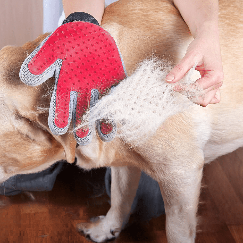 Marchul Soft Pet Grooming Gloves Hair Remover Deshedding for Cats, Dogs, Rabbits and Horses