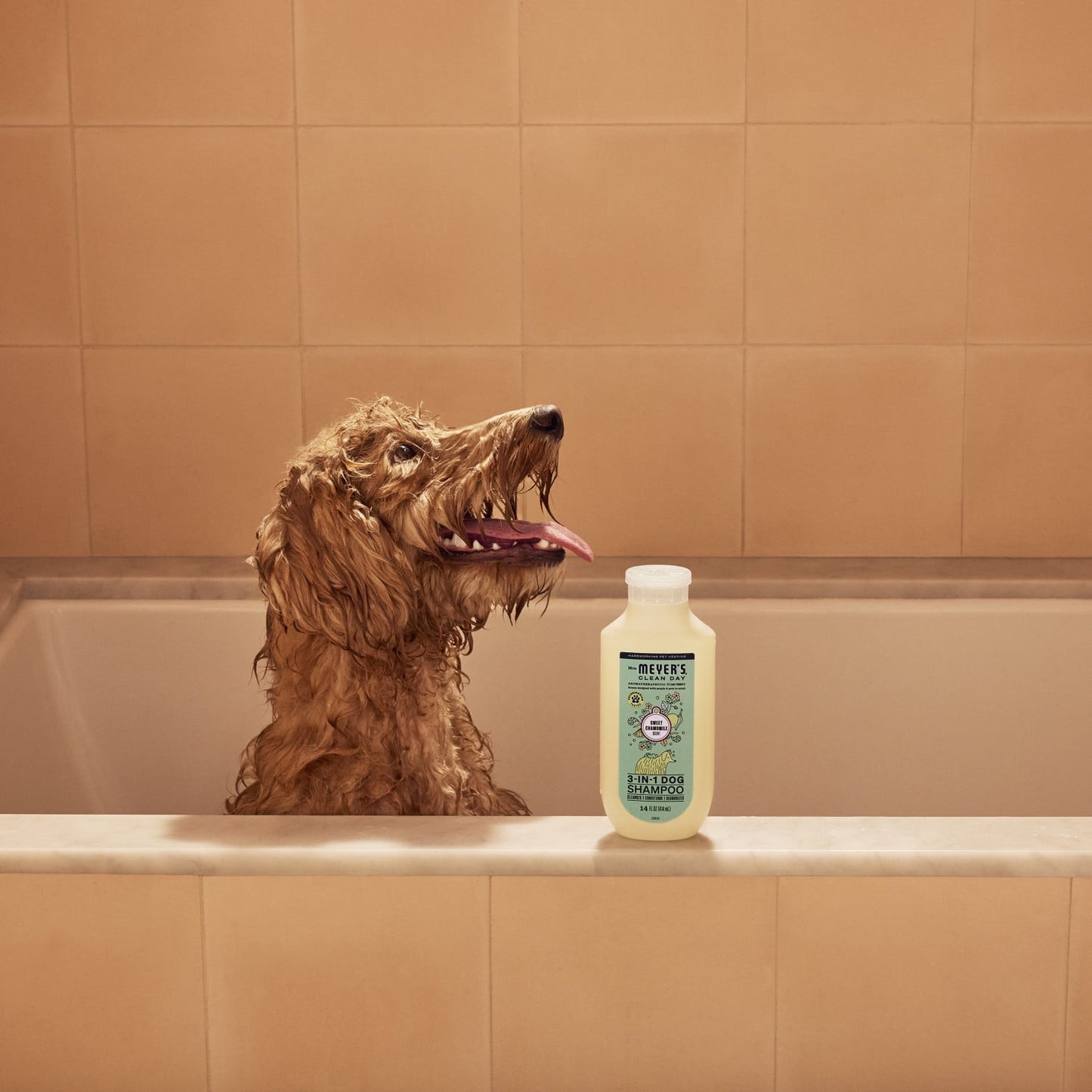 Mrs. Meyer's Clean Day 3 in 1 Dog Shampoo, Sweet Chamomile Scent, 14oz