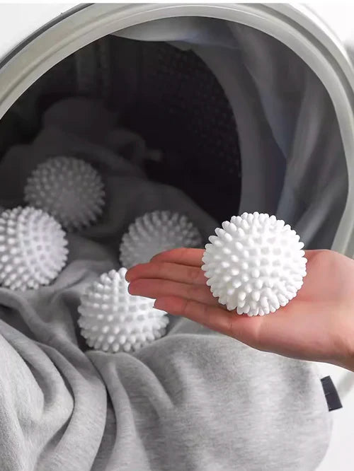 TPR Anti Winding Laundry Ball Circular Pure White Magic Cleaning Drum