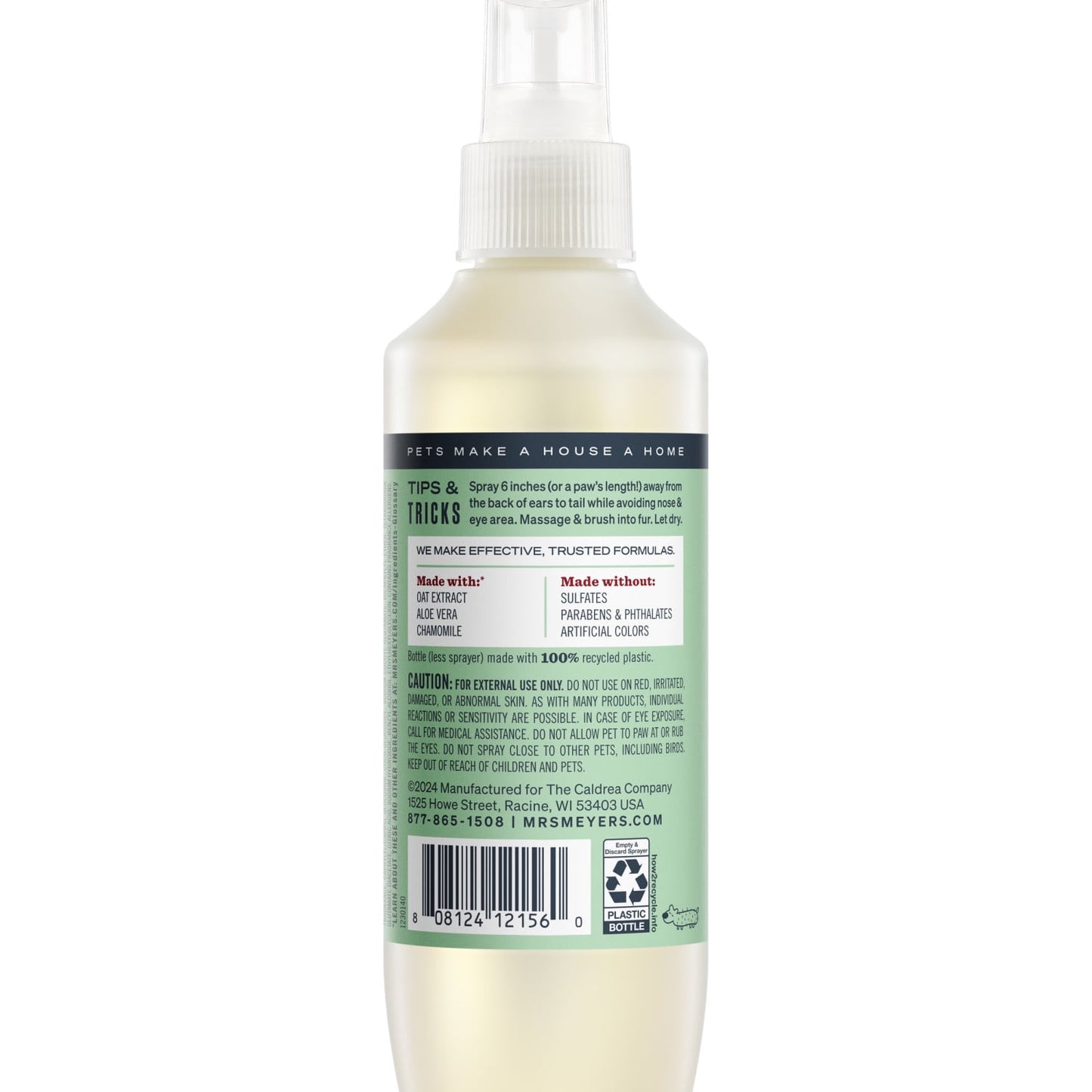 Mrs. Meyer's Clean Day Dog Deodorizing Spray, Sweet Chamomile Scent, 8oz