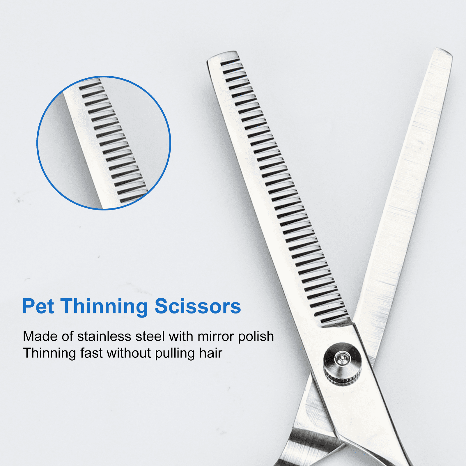 Cat Dog Grooming Shears 4-in-1 Pet Grooming Scissors for Cutting, Shaping, Thinning Fur