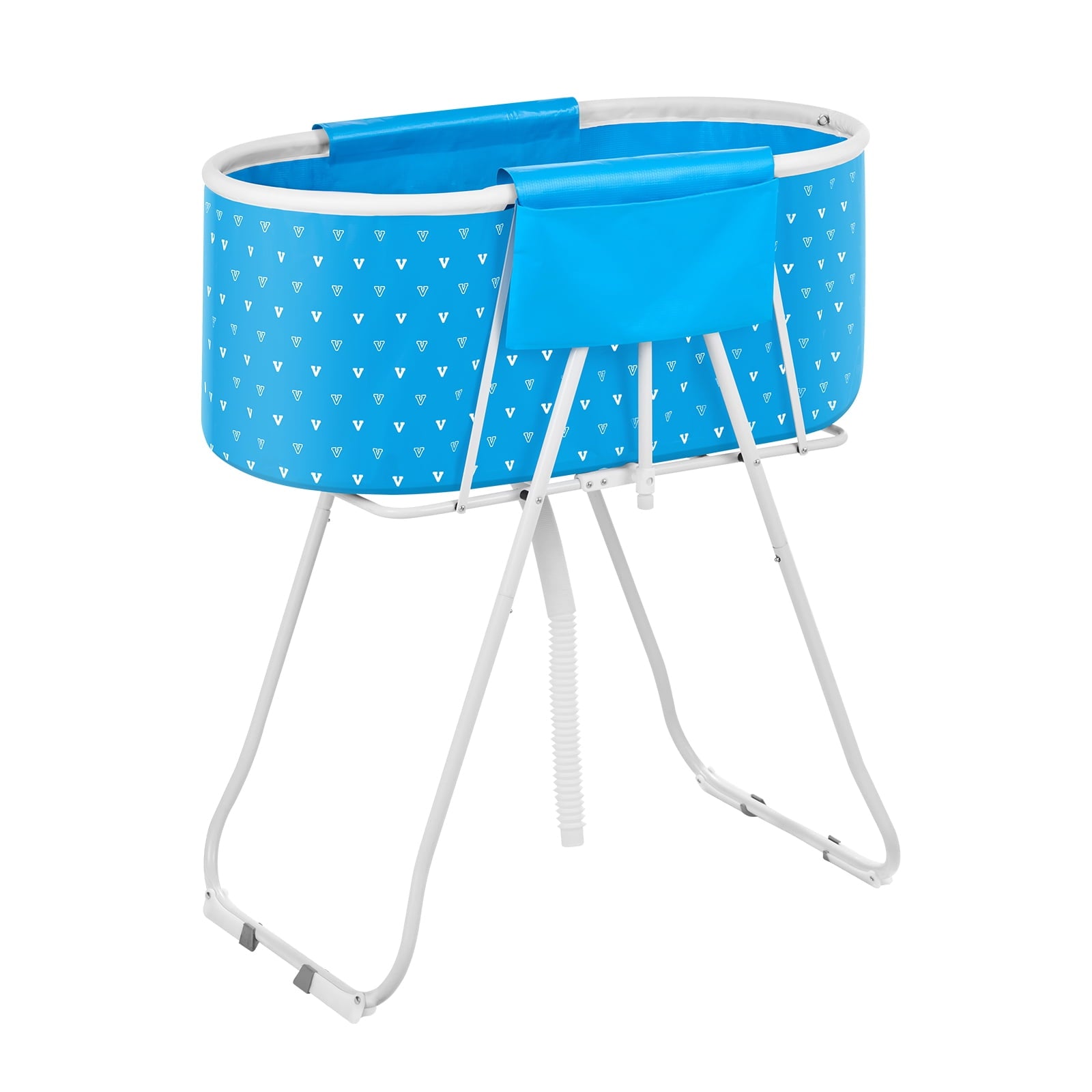 KFFKFF Compact Pet Bathing Tub, Convenient & Collapsible Canine Shower Station with Efficient Drainage System, Suitable for Cleaning & Primping Small to Medium Sized Dogs and Cats