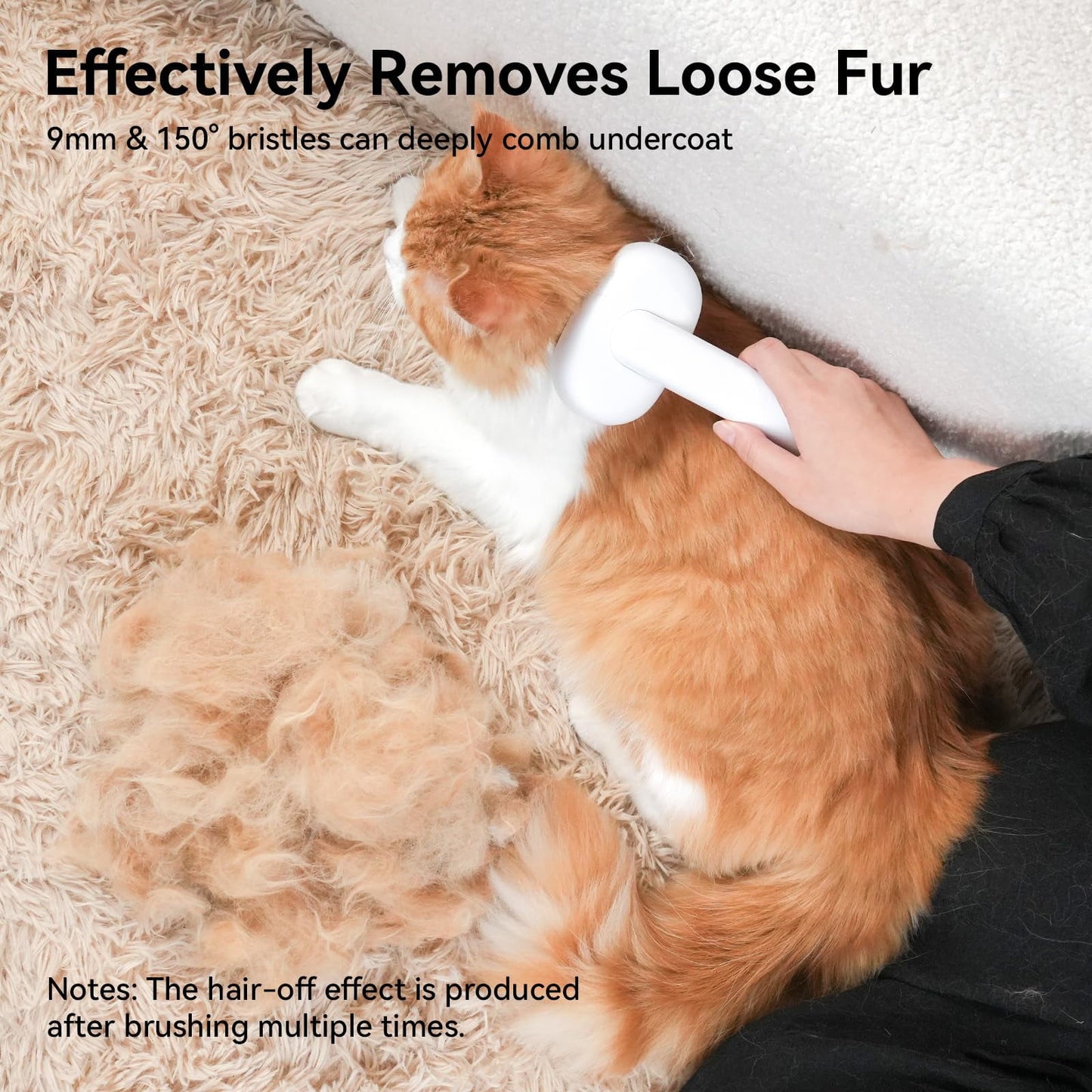 aumuca Cat Brush for Shedding, Cat Brushes for Indoor Cats, Cat Brush for Long or Short Haired Cats, Removes Loose Fur