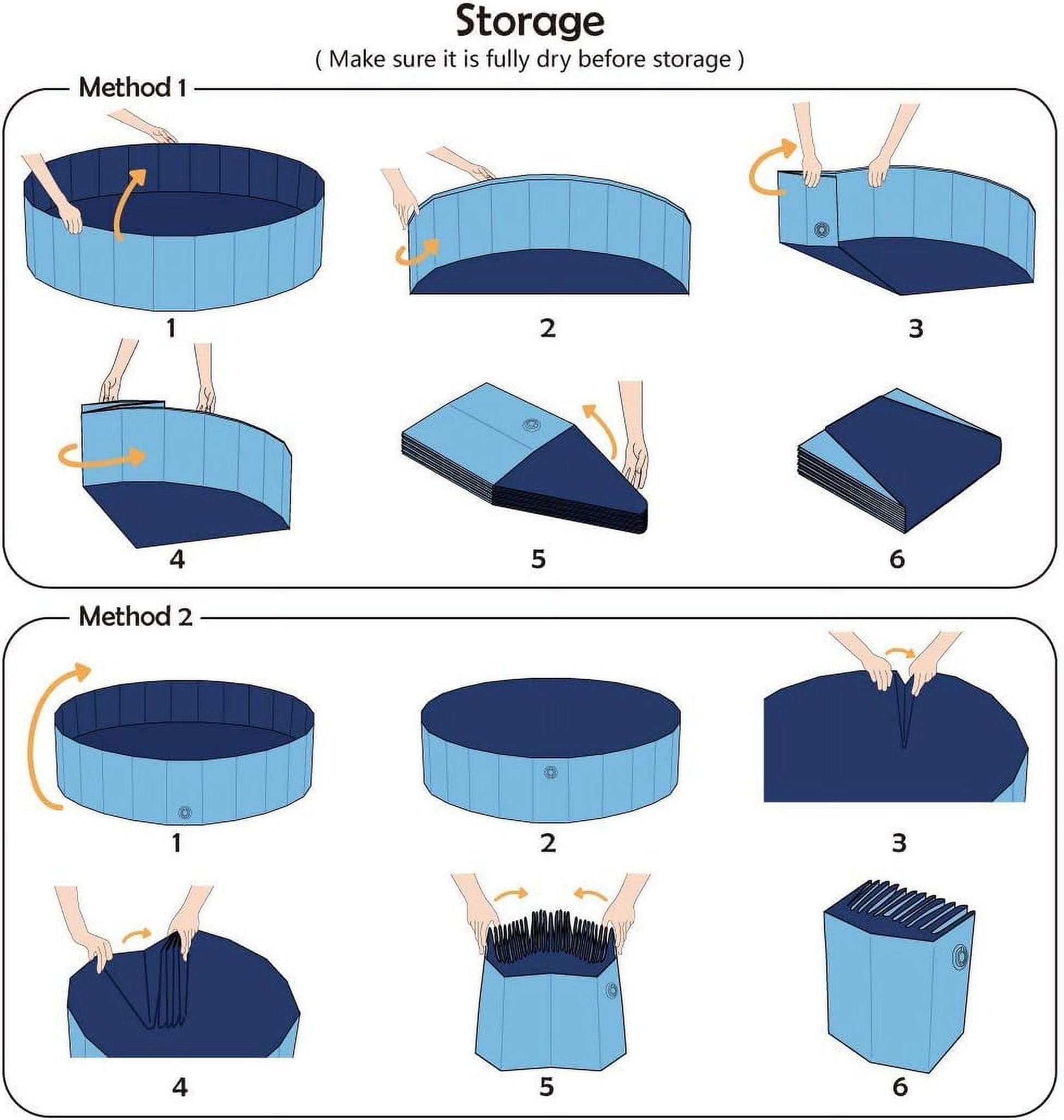 Sherry Foldable Dog Pet Bath Pool,32" Collapsible Plastic Kiddie Swimming Pool for Puppy Small Medium Dogs Cats and Kids,Suitable for Indoor & Outdoor,Backyard