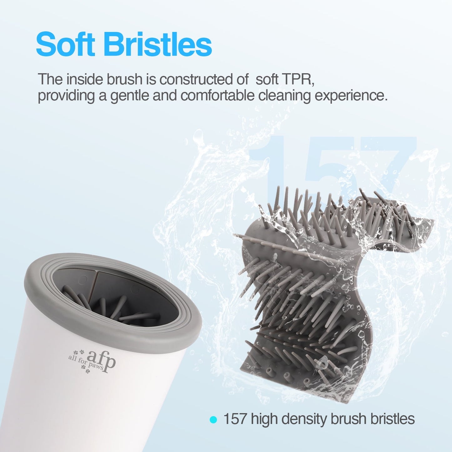 All For Paws Automatic Dog Paw Washer Cup for Small to Medium-Sized Dogs, USB Rechargeable Dog Claw Cleaner