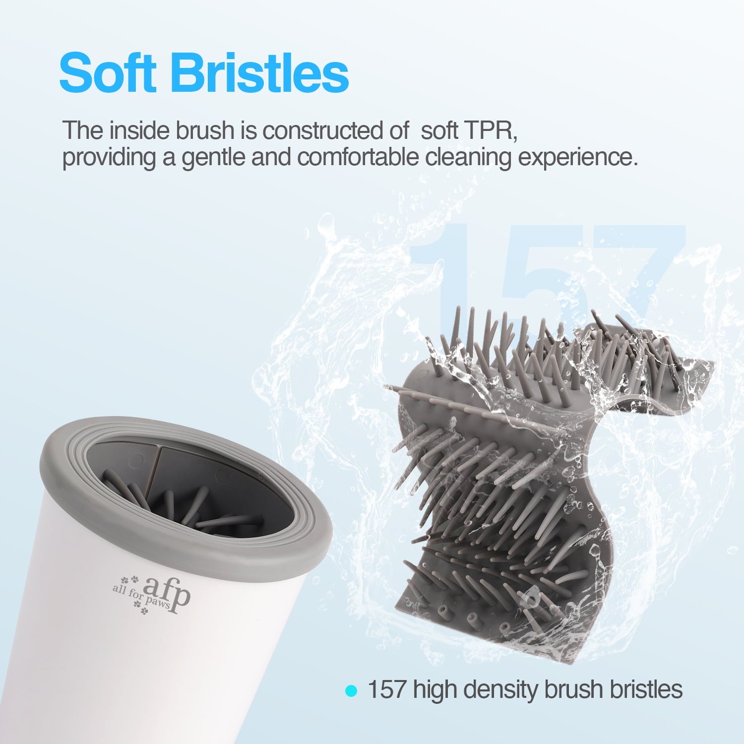 All For Paws Automatic Dog Paw Washer Cup for Small to Medium-Sized Dogs, USB Rechargeable Dog Claw Cleaner