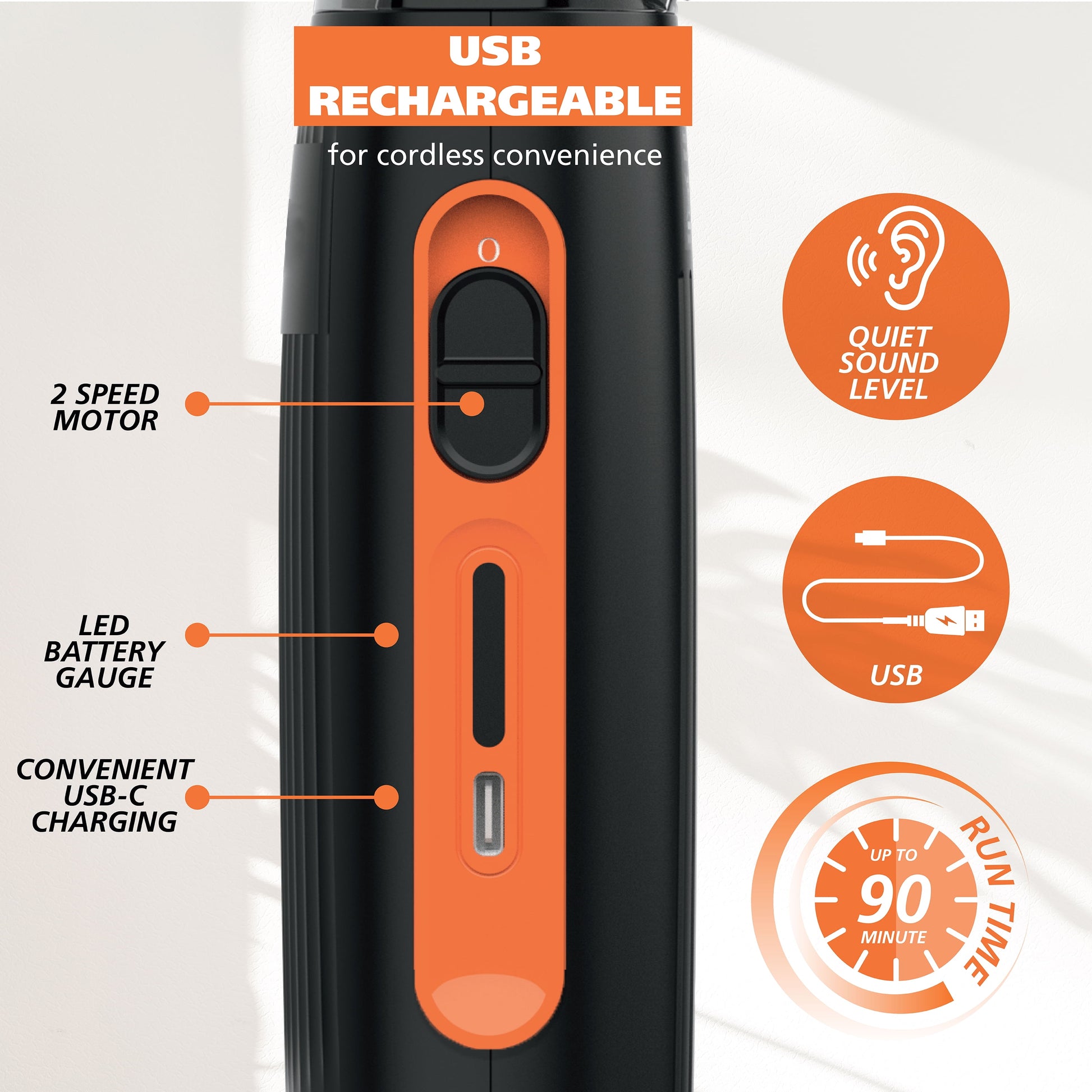 Wahl Dog Pet Groom and Vacuum Hose and Attachments, 2 Speeds, 14 Piece, Rechargeable Lithium 3026956