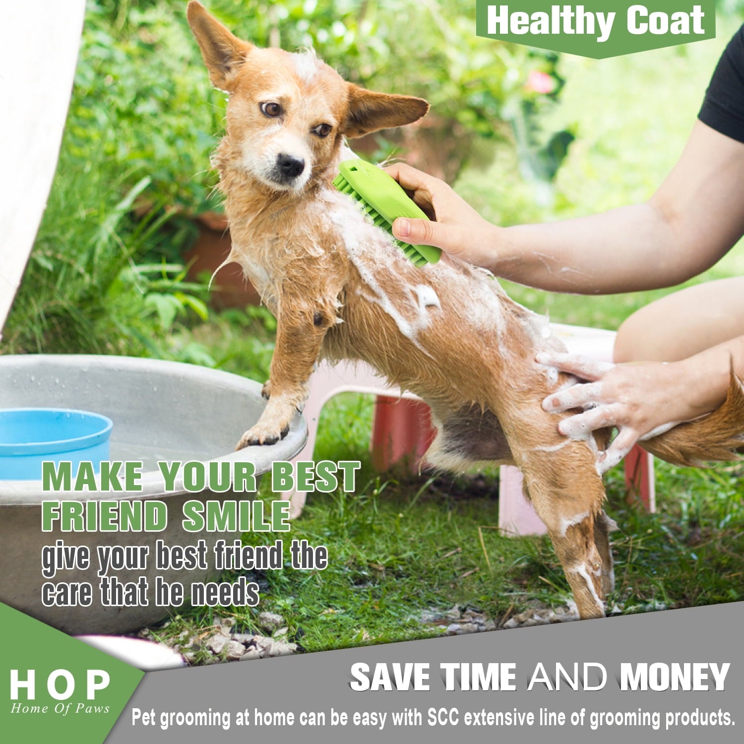 Dog Brush Bath Histotree Soothing Massage Rubber Bristles Curry Comb for Dogs & Cats Washing
