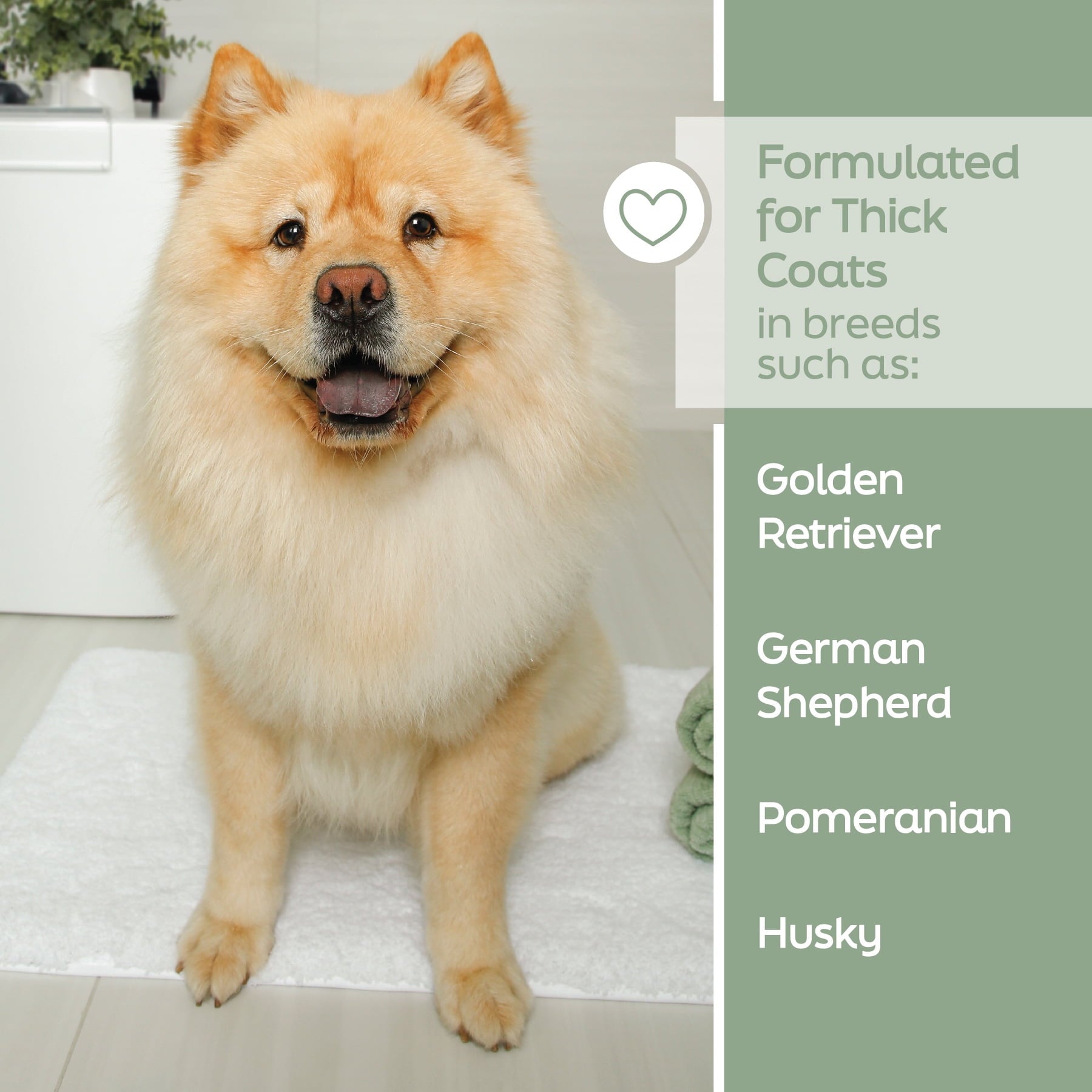 Hartz True Coat Thick Dog Fur Shampoo De-Sheds & Softens Hair with Oat Milk, Coconut Oil & Aloe, 16 oz