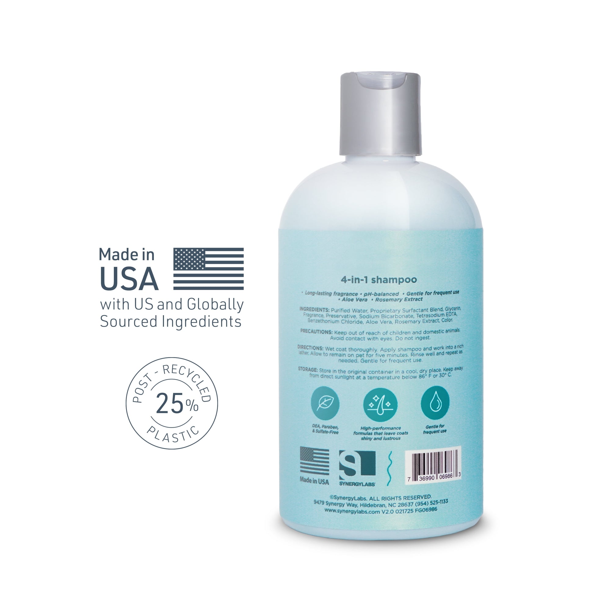 Dog Wash™ 4-in-1 Shampoo – Cleans, Conditions, Detangles & Moisturizes, Lavender Scent, 12oz