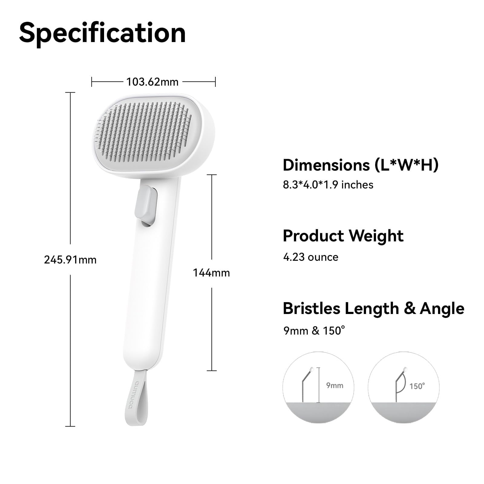 aumuca Cat Brush for Shedding, Cat Brushes for Indoor Cats, Cat Brush for Long or Short Haired Cats, Removes Loose Fur