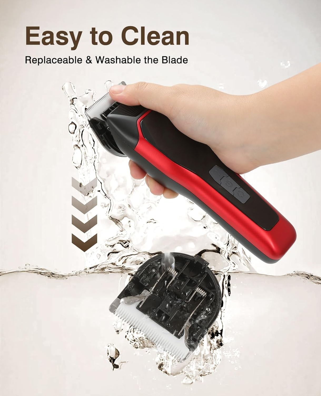 Lemulegu Cordless Electric Hair Clippers for Large Pets,Two-Speed Quiet Strong Motor Dog Grooming Kits with Wide Stainless Steel Blade for Thick Coats Dogs,LGL 066R