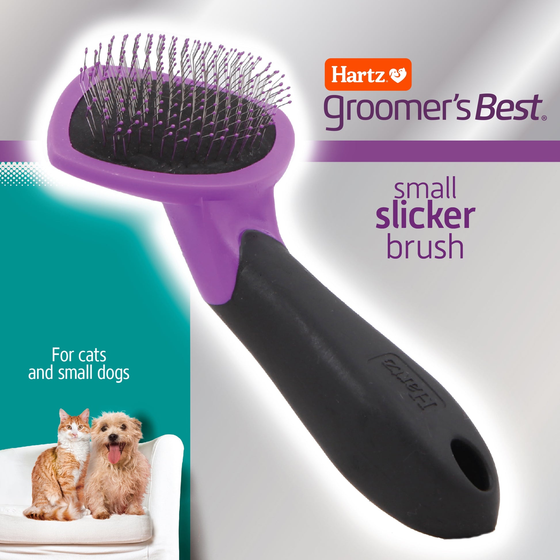 Hartz Groomer's Best De-Shed Slicker Brush for Cats, All Coat Types