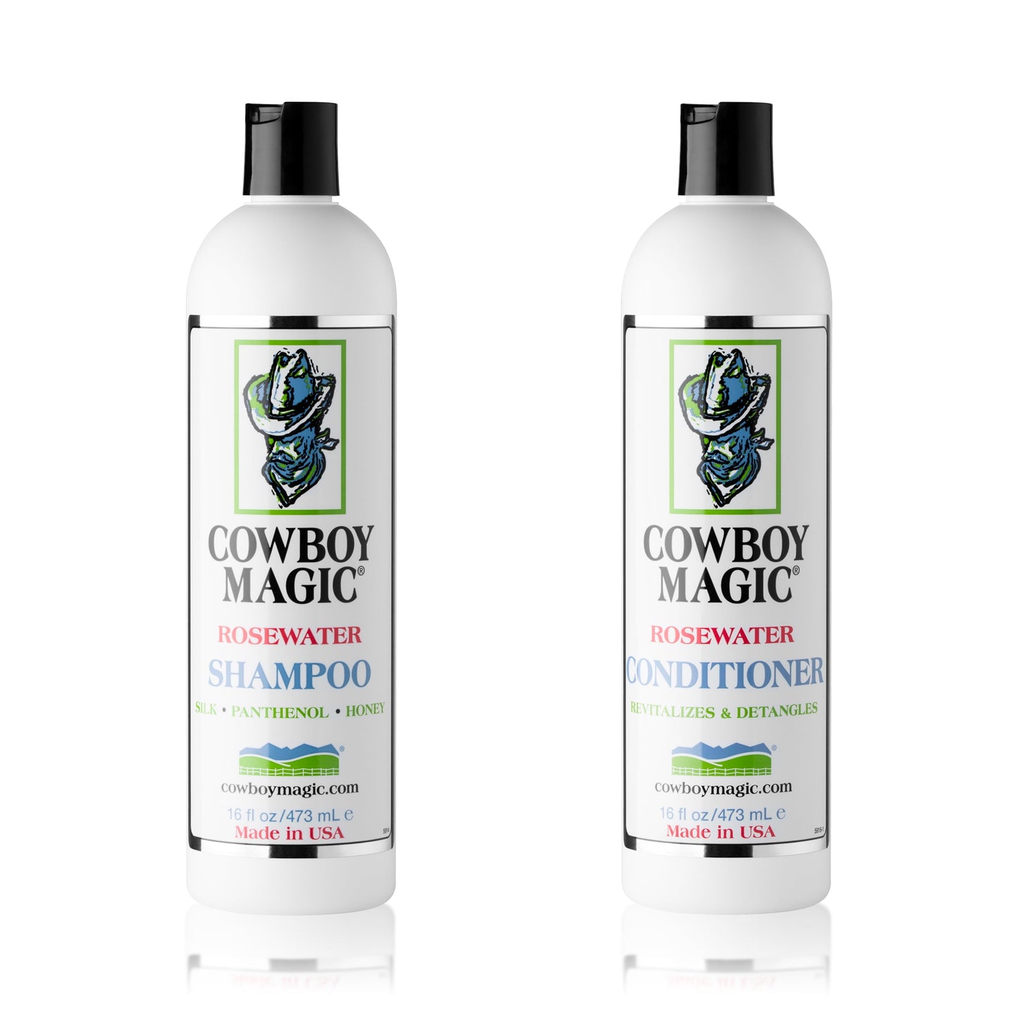 Cowboy Magic: Rosewater Shampoo + Conditioner (16 Oz Each)