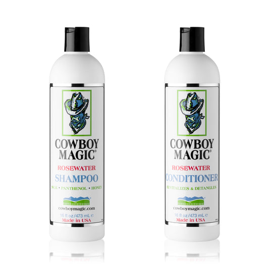Cowboy Magic: Rosewater Shampoo + Conditioner (16 Oz Each)
