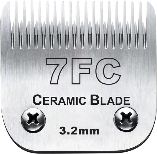 Detachable Pet Clipper Blades,Compatible with Most Andis,Oster A5,Wahl KM Series Clipper,Made of Ceramic Blade & Stainless Steel Blade
