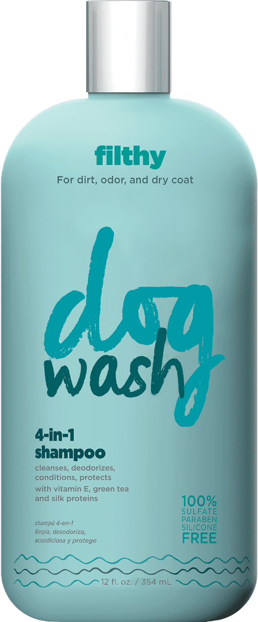 Dog Wash™ 4-in-1 Shampoo – Cleans, Conditions, Detangles & Moisturizes, Lavender Scent, 12oz