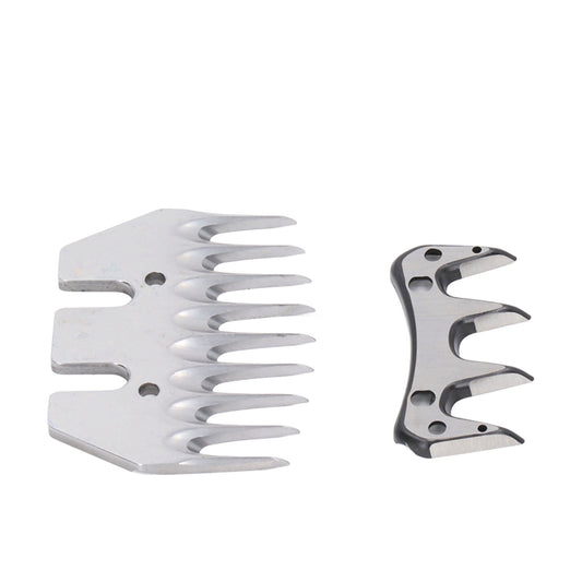 Electric Clipper Blade, Electric Sheep Shear Blade Wear Resistance 9 Tooth High Carbon Steel For Yamma