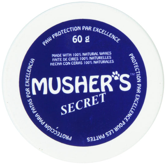 Musher's Secret Dog Paw Balm 60g - Moisturizing, All-Natural Paw Balm
