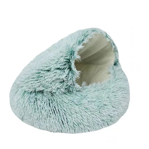 Cat Bed Pet Mattress Warm Soft Plush Pet Bed with Cover Round  Cat Dog