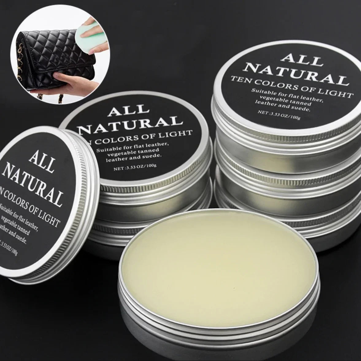 30g/50g/100g Mink Oil Cream For Leather Shoes Bags Leather Care Cream