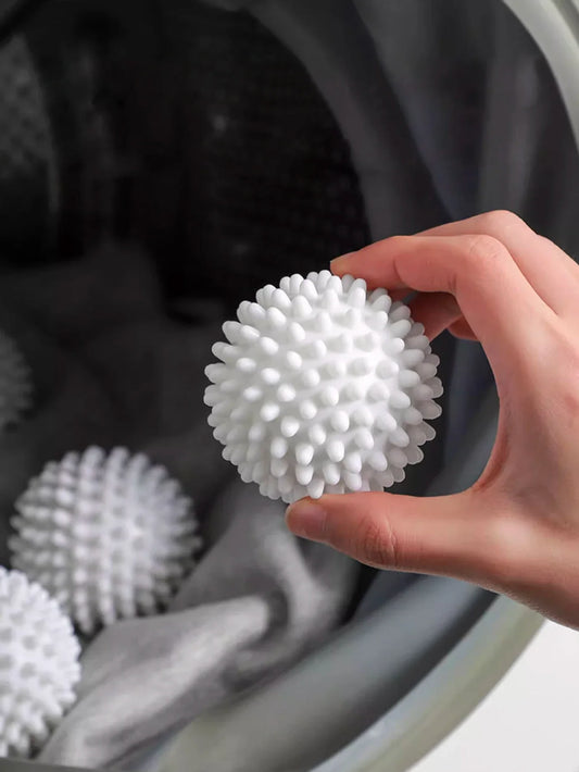 TPR Anti Winding Laundry Ball Circular Pure White Magic Cleaning Drum