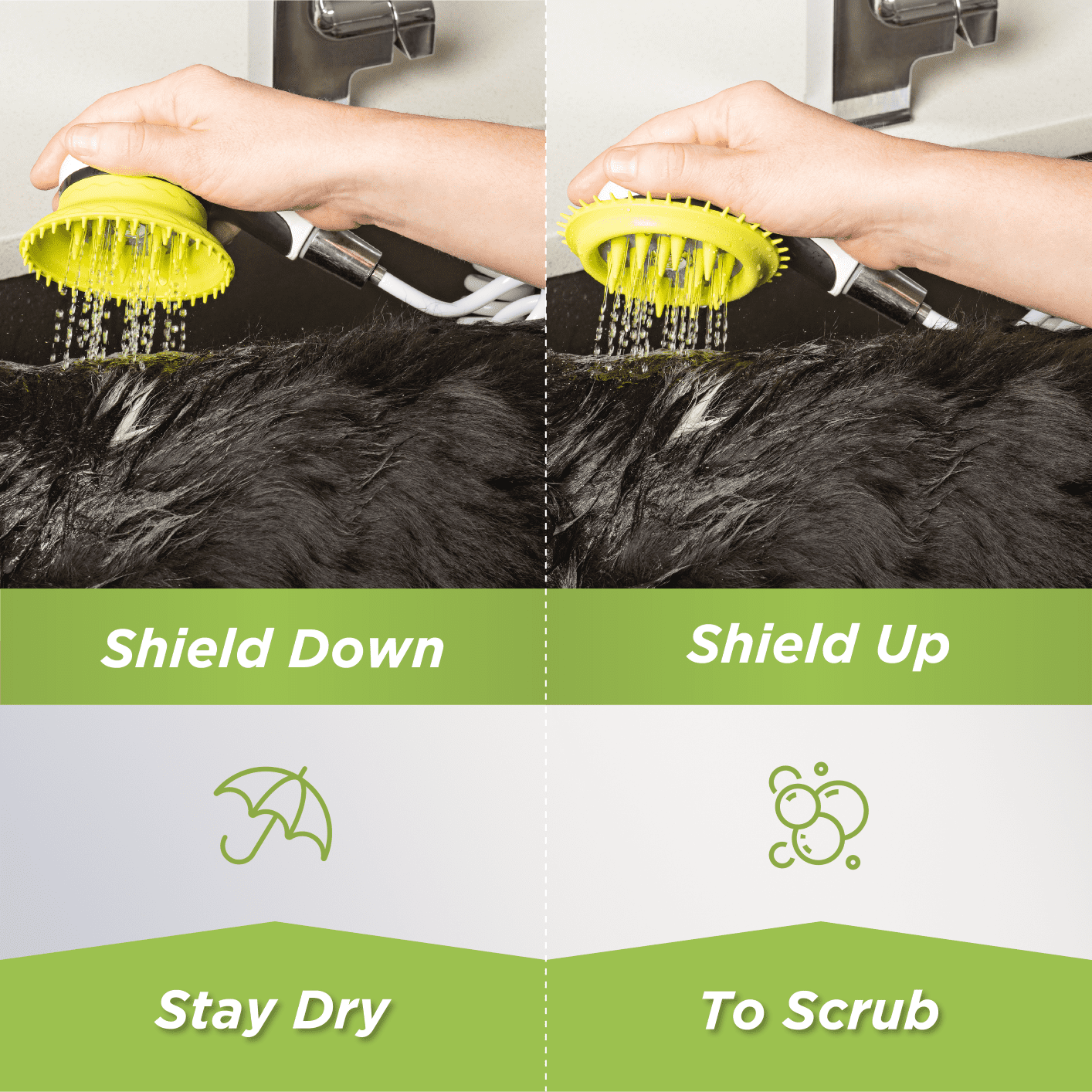 Wondurdog Indoor / Outdoor Dog Wash Kit for Sink Faucets and Garden Hose