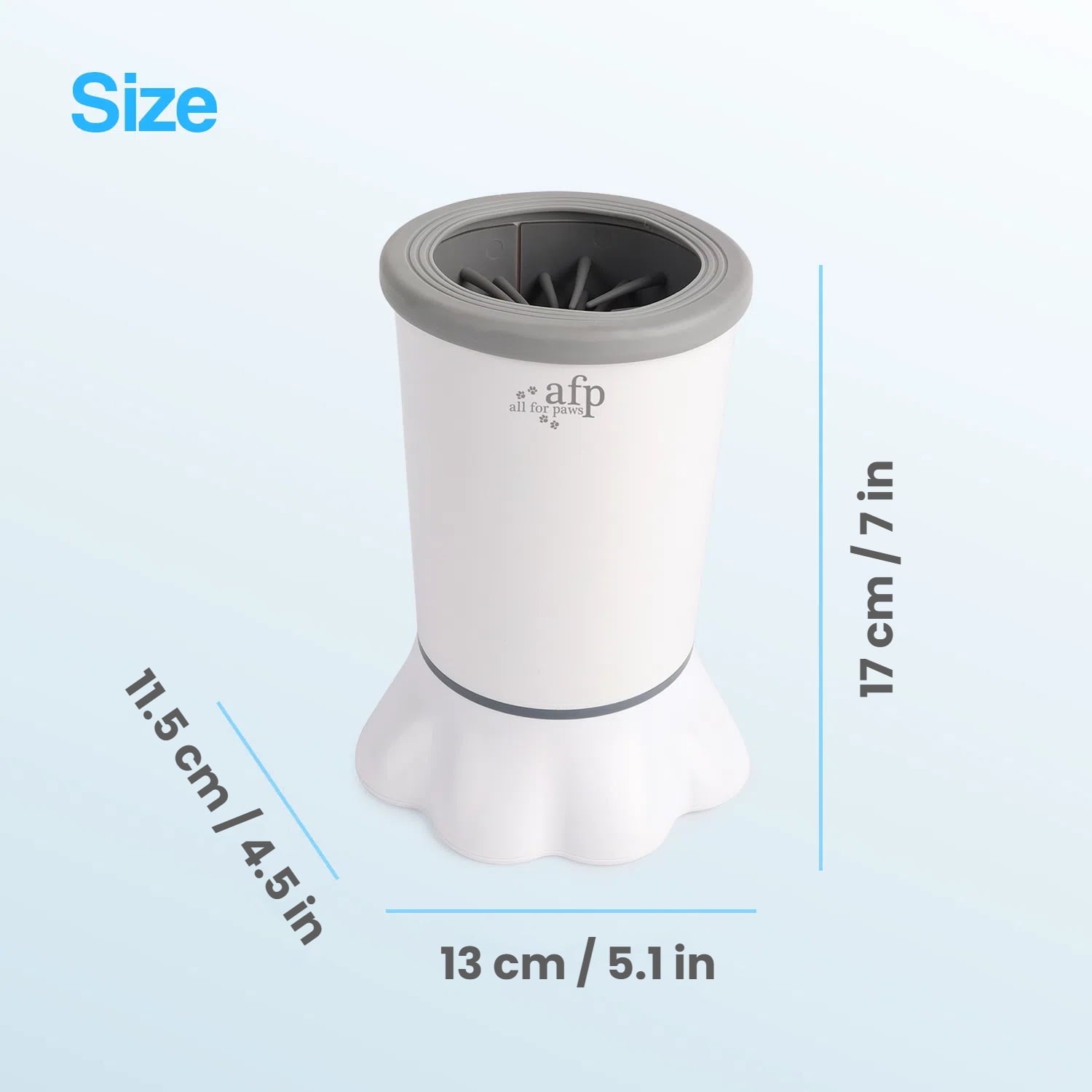 All For Paws Automatic Dog Paw Washer Cup for Small to Medium-Sized Dogs, USB Rechargeable Dog Claw Cleaner