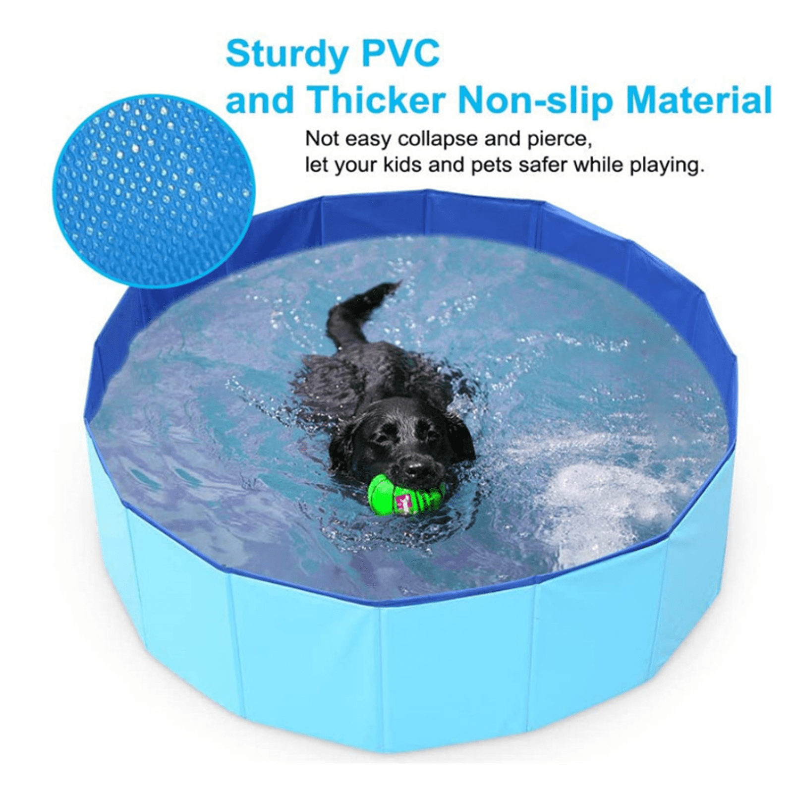 BESTSKY  Dog Pool,Easy to Clean Dog Pools for Small Dogs,Durable Tear-Resistant Material Pet Dog Bath Pool