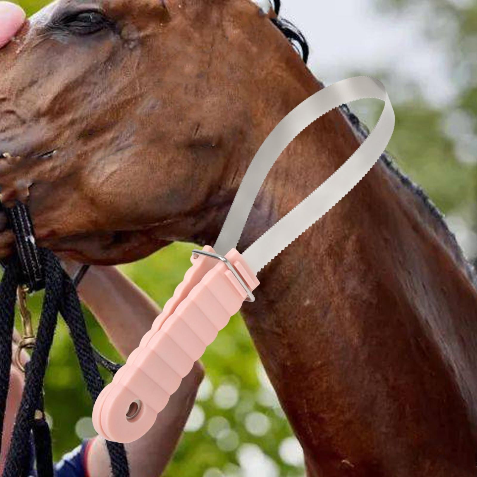koolsoo Horse Brush Blade De Shedding Tool Shaving Metal Shedding Blade Curry Combo Blade for Animal All Dogs Types Cattle Donkeys