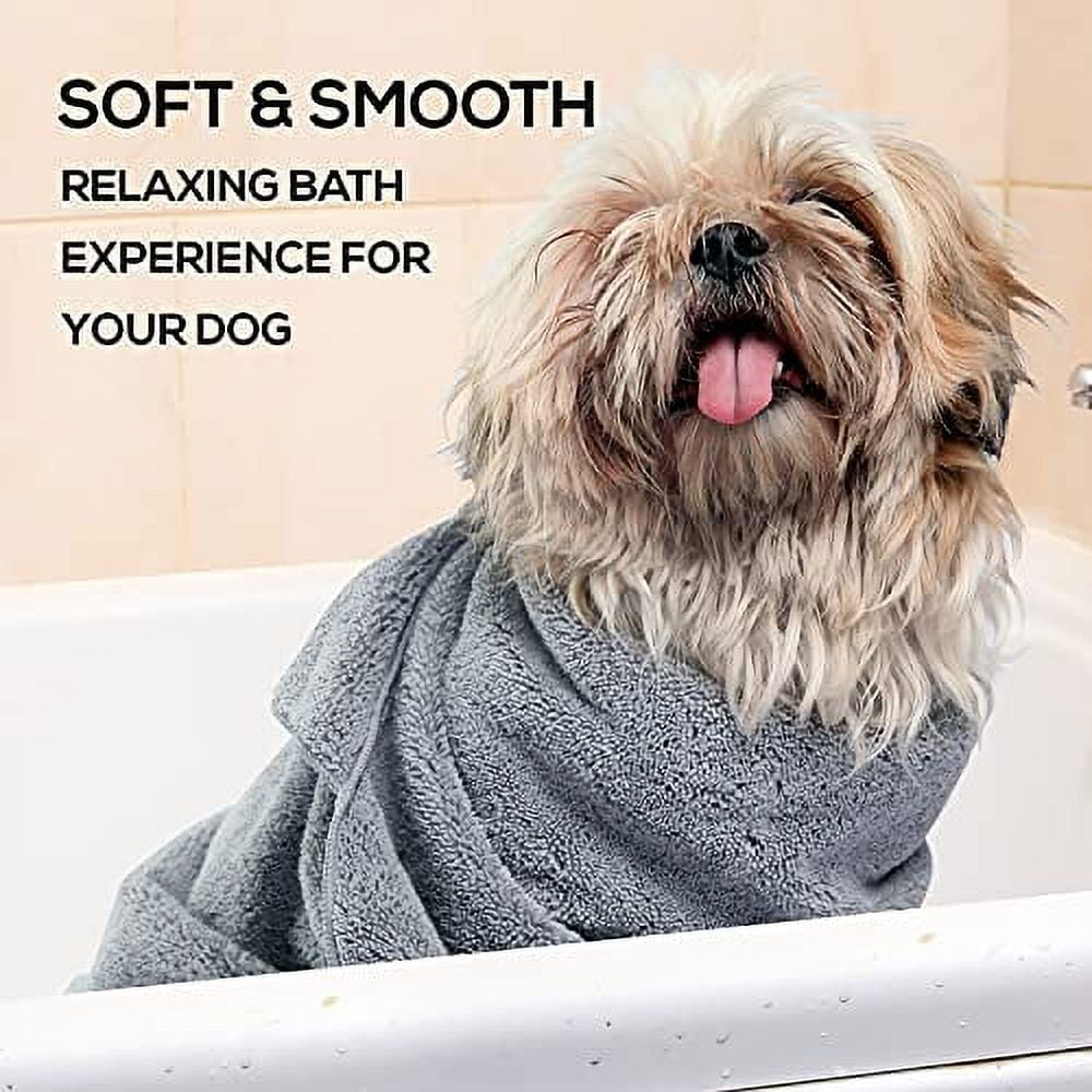 PAWPUP Dog Towel Super Absorbent (Pack of 2) Quick Drying Super Soft Microfiber Pet Towel for Dogs, Cats and Other Pets