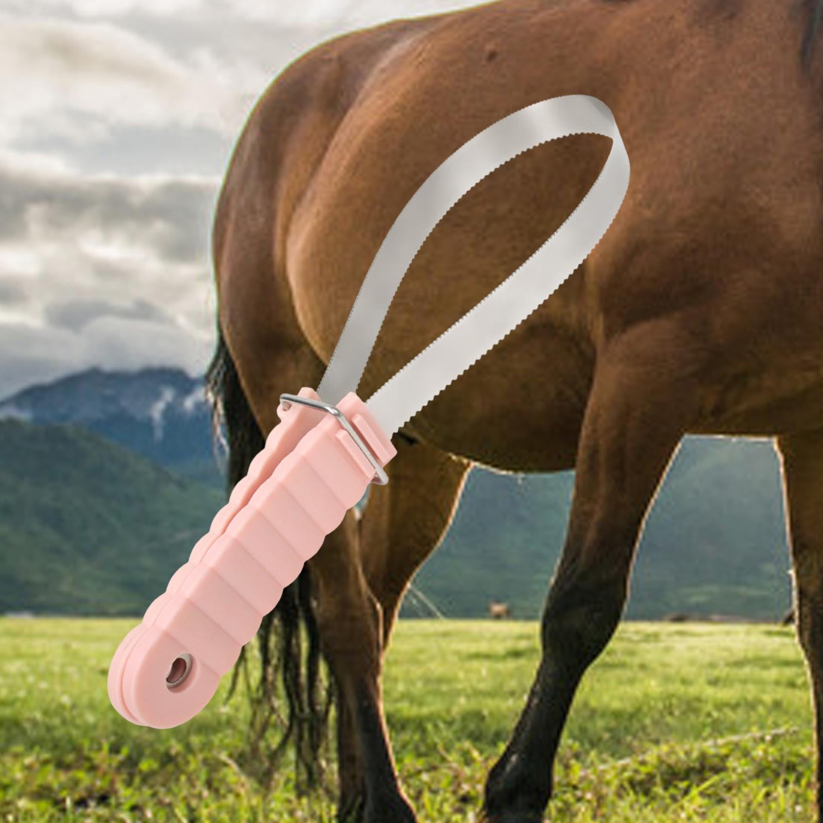 koolsoo Horse Brush Blade De Shedding Tool Shaving Metal Shedding Blade Curry Combo Blade for Animal All Dogs Types Cattle Donkeys